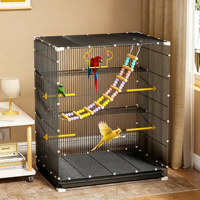 Grande cage à oiseaux en fil de fer durable pour l'élevage en groupe de Myna, Nymphéas, Perroquets et autres oiseaux – Modèle DS NLZ-06