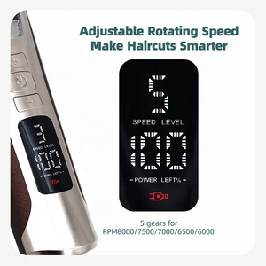 Cortadora de Pelo Profesional Inalámbrica RUCHA y Juego de Recortador con Motor BLDC y Cuchillas DLC, Máquinas de Barbería - Product Image 5