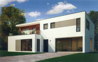 Maisons préfabriquées portable, recyclage, 2 étages
