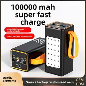 100000 MAh Cable USB-A/USB-C Extra-Large Capacity Outdoor Portable Climbing Lamp Camping <b>Light</b> - Product Image 3