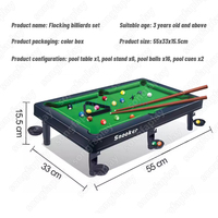 Mini table de billard intérieure pour enfants avec pieds en bois Jeu de billard interactif parent-enfant pour un usage domestique