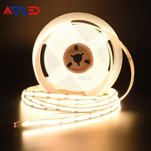 Reel To Reel COB 320 LED Strip 8mm 24V 50mm High Density Cuttable No Dot Lights Ce Certified For Decorative Lighting