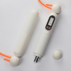 Electronic Counting Skip <b>Rope</b> With Digital Display And Weighted Balls For Indoor Fitness <b>Exercise</b> Unisex ABS Material - Product Image 1
