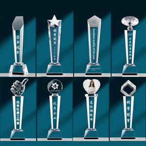 Oem / Odm Vente en gros Le plus récent trophée de récompense en verre de cristal personnalisé exalté pour les événements sportifs - Product Image 4