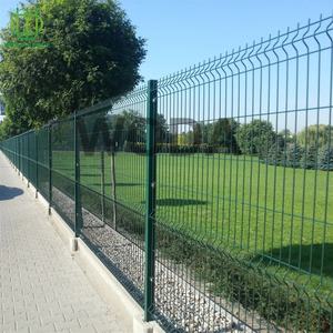 Personalizado galvanizado soldado 3D malla de alambre curvo <span class=keywords><strong>barato</strong></span> verde Pvc-coated acero melocotón poste valla de jardín - Product Image 6