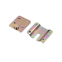 Connecteur de meubles en acier au carbone robuste, plaqué zinc, support de lit, crochet pour cadre photo et miroir