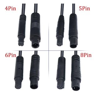 Cable de conector de extensión de 4 pines, 5 pines, 6 pines, 8 pines, macho a hembra, Cable <span class=keywords><strong>fofe</strong></span>, cámara DVR para coche, Monitor HD, Cable de cámara de visión trasera para vehículo - Product Image 2