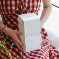 Boîte à gâteau écologique à clipser, sans colle ni ruban adhésif, emballage de boulangerie avec système de fixation, boîte à mousse, boîte à gâteau en tranches