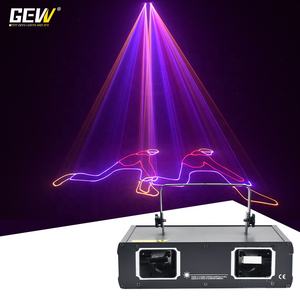GEVV-proyector de luz láser de 2 cabezales para <span class=keywords><strong>DJ</strong></span>, proyector de rayo RGB para animación, espectáculo de luz para discoteca y Club nocturno - Product Image 3