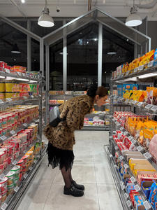 <span class=keywords><strong>Abrigo</strong></span> de Mujer, Estampado de Leopardo, Ajustado, de Spandex/Poliéster, Largo Medio, Ecológico, con un Solo Botón, Estilo Vintage, Cálido para Invierno 2026 - Product Image 6