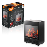 Cheminée électrique RAF R.1410 2000W, ignifuge, multi-protection, chauffage rapide, grandes ouvertures, chauffage intérieur, vente en gros