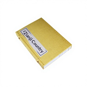 Libro Antiguo Impreso en Papel de Arroz con Encuadernación de Hilo < Imágenes de los hechos sagrados de Confucio >   El Fabricante Puede Personalizar - Product Image 1