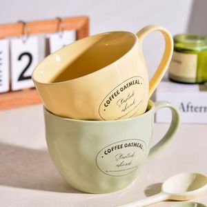 โรงงานขายตรง แก้วเซรามิกสโตนแวร์สำหรับข้าวโอ๊ต ใช้กับไมโครเวฟได้ ใช้กับเครื่องล้างจานได้ เป็นมิตรกับสิ่งแวดล้อม ใช้ซ้ำได้ - Product Image 1