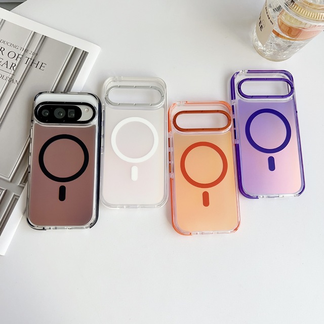 New Model Gradient Phone Case for Google Pixel 9 Pro 10 XL Shockproof Chameleon Anti slip Edge Coque Mobile Back Cover Shell