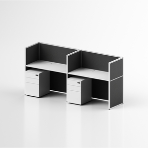 Trung tâm cuộc gọi bằng gỗ Mô-đun Mở văn phòng hiện đại phân vùng cubical 3 6 chỗ ngồi văn phòng bàn làm việc - Product Image 5