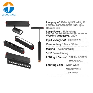 Hệ Thống Đèn Led Từ Tính 3000K 4000K 5000K, Đèn Theo Dõi Ánh Sáng Và Màu Sắc Điều Chỉnh Được Bằng Ứng Dụng Điện Thoại Thông Minh Điều Khiển Từ Tính - Product Image 2