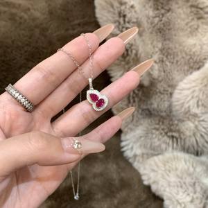 Collar de Plata de Ley S925 con Estrella Brillante y Copos de Nieve con Diamantes, Regalo de Lujo de Alta Gama con Platino de Alto Contenido de Carbono - Product Image 3