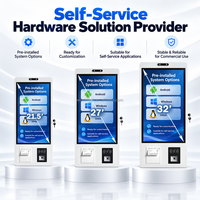 All-in-One 21,5 27 32 Zoll Kapazitiver Touchscreen Android Kiosk Wandmontiert Freistehend Selbstbedienungsterminal für Restaurants