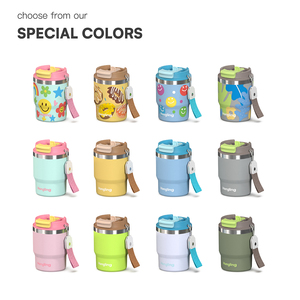 หงหลิง: ฝาปิดอเนกประสงค์ 2-in-1 ขนาด 16 ออนซ์ พร้อมหูหิ้ว - สีใหม่ที่เป็นไปได้ - ปลอดสาร BPA 100% วัสดุเกรดสำหรับอาหาร - Product Image 5