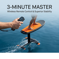 Hydrofoil électrique personnalisable en stock, idéal pour débutants, planche de surf Efoil à vol lisse, sports nautiques, jet aquatique Orange Pad