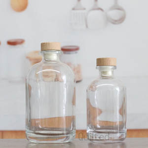 18 ans Vente en gros Bouteille <span class=keywords><strong>de</strong></span> gin en verre <span class=keywords><strong>de</strong></span> <span class=keywords><strong>liqueur</strong></span> vodka tequila vide classique clair avec liège - Product Image 1