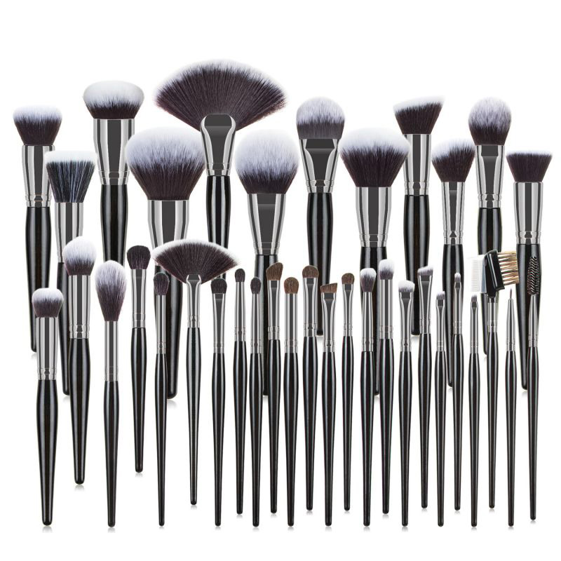 Новое поступление 36 Pcs Профессиональная тонкая Кисть для макияжа с новым дизайном и оптовая продажа деревянная ручка Высокое качество 36 шт./набор, набор кистей для макияжа