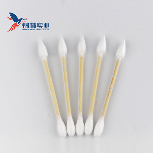 Bâtonnets de <span class=keywords><strong>coton</strong></span> en <span class=keywords><strong>bambou</strong></span> naturel, 300 pièces, embouts simples et ronds, double embout, emballage en gobelet rond portable, écologique, usage quotidien - Product Image 6