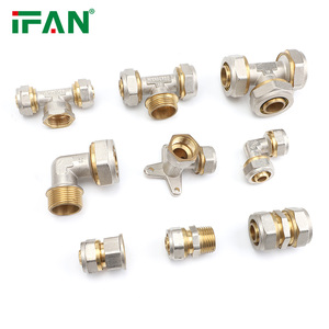 IFAN Fournisseur direct d'usine Raccords PEX Raccords à compression en laiton Tous types Raccord à compression pour tuyau PEX bicolore en laiton - Product Image 5