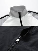 Veste coupe-vent légère en nylon ripstop 100% pour homme, résistante à l'eau, softshell, fermeture éclair, fabrication sur mesure, étiquette privée