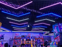 Garage de vente d'usine professionnel rgb a mené la lumière d'hexagone 2023 nouvelle lumière menée de tube de haute qualité rgb