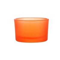 Pot de conteneur de bougie en verre coloré vide de luxe personnalisé avec boîte à couvercle mini capacité pour la décoration de fabrication de bougies pour la Saint-Valentin