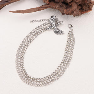 Colgante de ángel Cupido, cadena de metal de varias capas para botas Martin, decoraciones para zapatos de mujer, color blanco K - Product Image 4