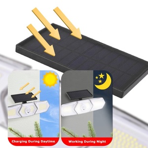 Wason Thông Minh Ba Đầu 254 * Smd/274 * COB Ngoài Trời Đảng <span class=keywords><strong>Motion</strong></span> Cảm Biến Năng Lượng Mặt Trời Powered Vườn Tường Ánh Sáng Với Có Thể Điều Chỉnh Đèn Cơ Thể - Product Image 5