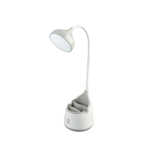 Lámpara <span class=keywords><strong>LED</strong></span> de lectura para escritorio, luz de lectura recargable por <span class=keywords><strong>USB</strong></span>, luz de mesa táctil de 3 intensidades, almacenamiento de lápices - Product Image 6