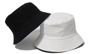 HB0002 <span class=keywords><strong>Gorra</strong></span> de Verano de Doble Cara de Algodón Liso con Logotipo Personalizado, <span class=keywords><strong>Gorra</strong></span> de Pescador Reversible Bordada para Hombre y Mujer - Product Image 4