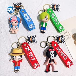14 Modelli di <span class=keywords><strong>Portachiavi</strong></span> 3D di Luffy, Zoro, Nami, Sanji per Fan di <span class=keywords><strong>One</strong></span> <span class=keywords><strong>Piece</strong></span>, Action Figure Anime in Plastica e Gomma - Product Image 1