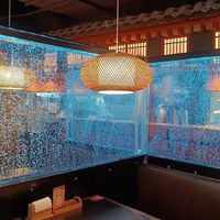 Décoration de mariage, lumières décoratives, séparateur de pièce, panneau mural en acrylique LED avec bulles d'eau et motif de fond