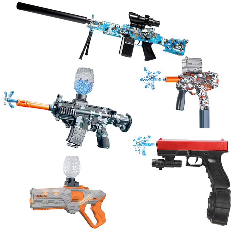 Камуфляжный мини-пистолет для игр на открытом воздухе M416 AK47, автоматическое пусковое устройство для брызг, шариковый бластер для стрельбы, Электрический гелевый водяной пистолет