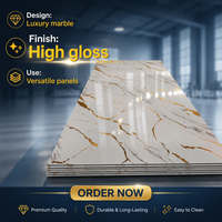 Panneau mural ignifuge anti-UV en PU, aspect pierre, design 3D disponible pour salon