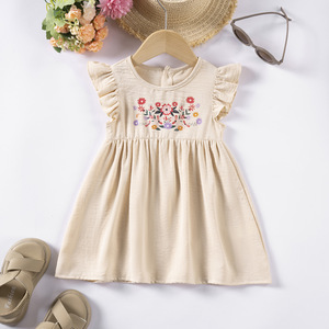 Gran oferta, verano 2025, <span class=keywords><strong>vestidos</strong></span> de bebé <span class=keywords><strong>para</strong></span> <span class=keywords><strong>niñas</strong></span>, vestido informal dulce, mangas voladoras, falda sencilla versátil <span class=keywords><strong>para</strong></span> <span class=keywords><strong>niñas</strong></span>, <span class=keywords><strong>para</strong></span> niños de todas las edades - Product Image 4