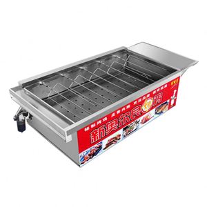 Stainless Steel Chicken Roaster Gas Machine BBQ Rotisserie Grilling Automatic Using Charcoal Food Processing - Product Image 1