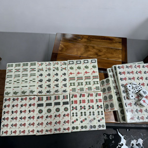 Custom 4-Layer American <b>Mahjong</b> Melamine Tiles & 160 Cards Luxury Elegant Game for Adults, Personalized Gift Idea - Product Image 2