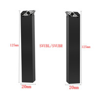 Porte-outil de tournage CNC SVUBR 95 degrés pour tournage externe, porte-outil à plaquettes VBMT 40CrMo HRC 40-45 pour usinage par tournage