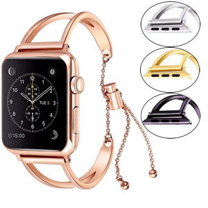 <span class=keywords><strong>Bracelet</strong></span> en acier inoxydable pour <span class=keywords><strong>Apple</strong></span> <span class=keywords><strong>Watch</strong></span>, accessoires de luxe, en métal, pour <span class=keywords><strong>Apple</strong></span> <span class=keywords><strong>Watch</strong></span> série 4/5/6/SE - Product Image 1
