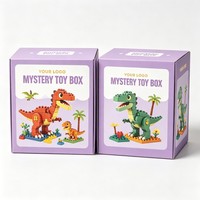 Boîte d'emballage cadeau personnalisée en gros avec logo, boîte en papier tendance pour figurines de jouets, design de boîte mystère vide couleur chanceuse