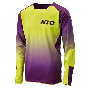 Maglia Personalizzata a Maniche Lunghe per Motocross da Uomo, Traspirante e ad Asciugatura Rapida, Abbigliamento per Moto Fuoristrada, Downhill, MTB, Maglia da Gara OEM per Team - Product Image 2