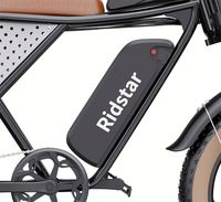 Ridstar 20 vélo électrique à suspension complète 1000W vtt Ebike avec 48V EU entrepôt cadre en alliage d'aluminium gros pneu moteur de moyeu arrière