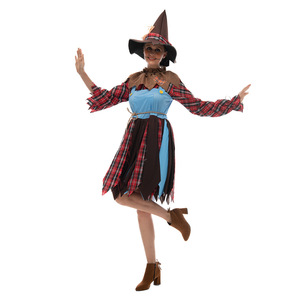 Disfraz de Espantapájaros para Mujer Adulta, Vestido de Bruja para Halloween, Disfraz de Cosplay para TV y Cine, Fibra de Poliéster - Product Image 5