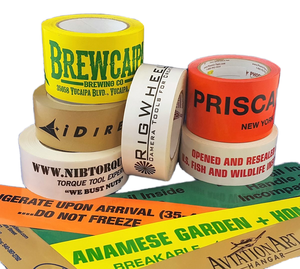 <b>Adhesive</b> Single Sided Water Activated Hot Melt Rubber <b>Heat</b>-<b>Resistant</b> BOPP Printed Carton Sealing Tape with Logo 100y/200y/1000y - Product Image 1