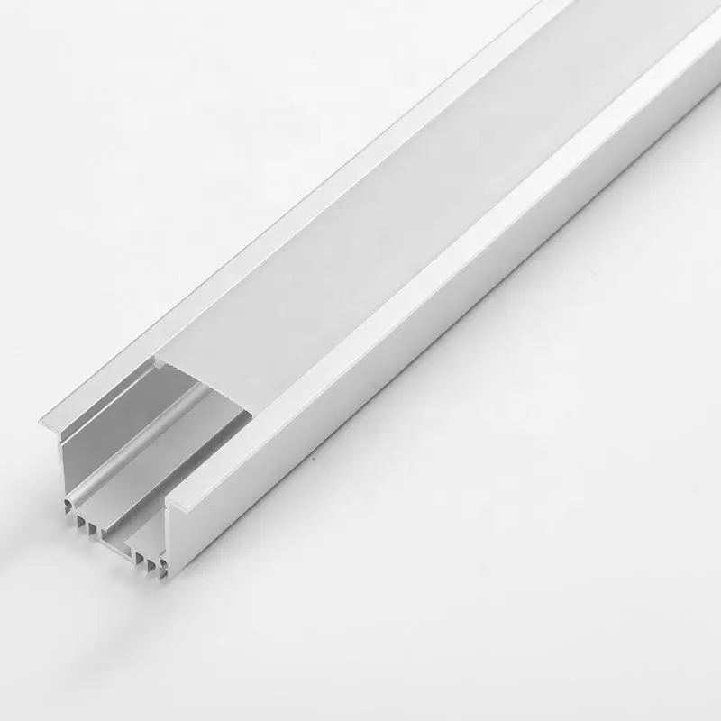 Fábrica venda direta Tiras De Luz Led Canal De Alumínio Com Tampa Pc recesso Drywall Gesso Cartonado LED Perfil
